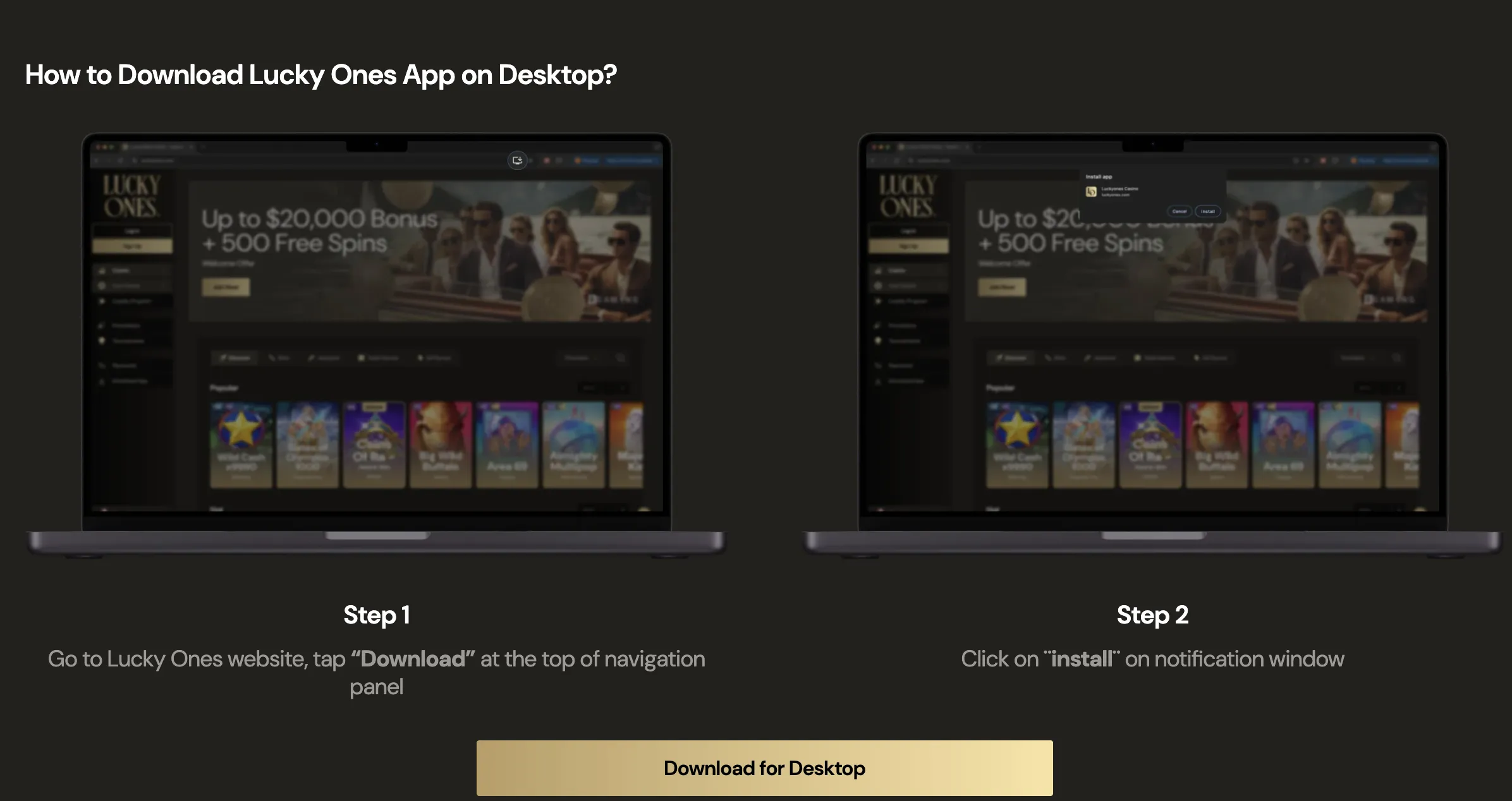 Hat das Luckyones Casino eine App